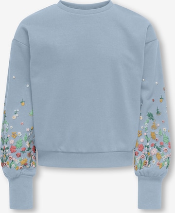 ONLY GIRLS Sweatshirt 'KOGBROOKE' in Blue: front