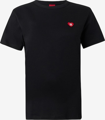 HUGO Shirt 'Damacia_6' in Black: front