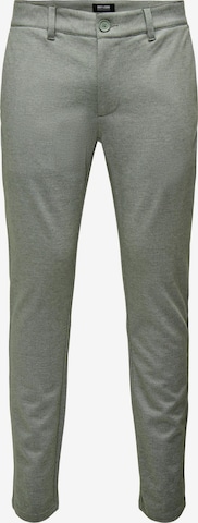 Only & Sons Slim fit Chino Pants 'ONSMark' in Green: front