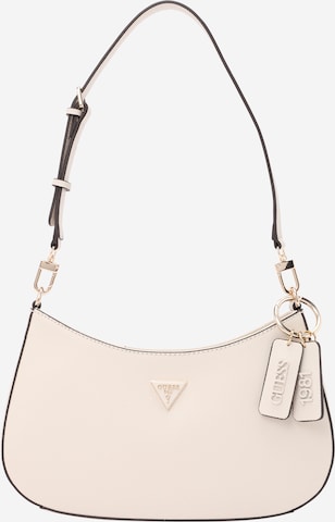 GUESS Handbag 'NOELLE II TOP ZIP SHOULDER BAG' in Beige: front