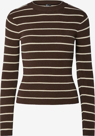 PIECES Sweater in Brown: front