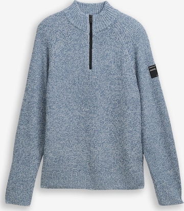 TOM TAILOR DENIM Sweater in Blue: front