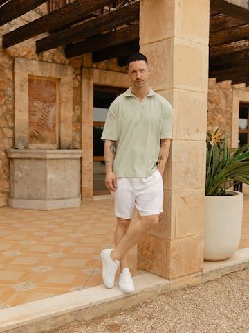 Pastel Green Polo Shirt Look