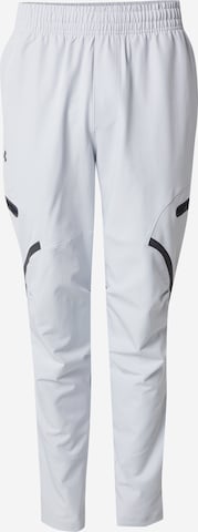 UNDER ARMOUR Regular Workout Pants 'Unstoppable' in Grey: front