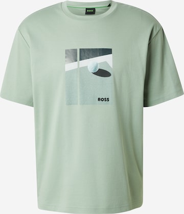 BOSS Performance Shirt 'Join' in Green: front