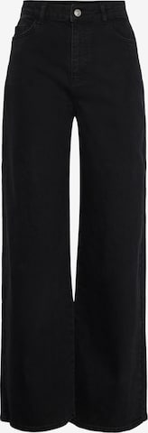 PIECES Wide leg Jeans 'Selma' in Black: front