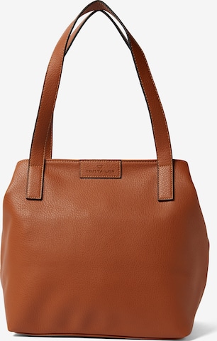 TOM TAILOR Shopper in Brown: front