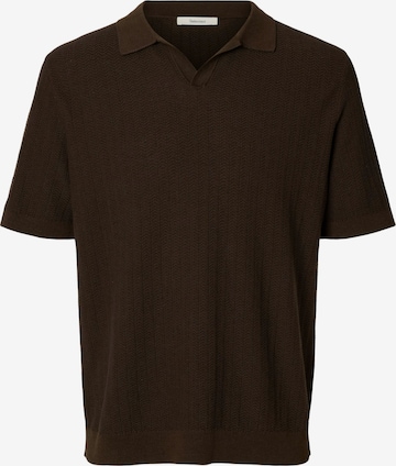 SELECTED Sweater 'SLHMattis' in Brown: front