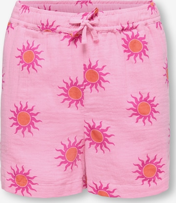 ONLY GIRLS Regular Pants 'KOGTHYRA' in Pink: front